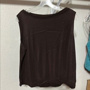I.N. Studio Brown Sleeveless Tank Top